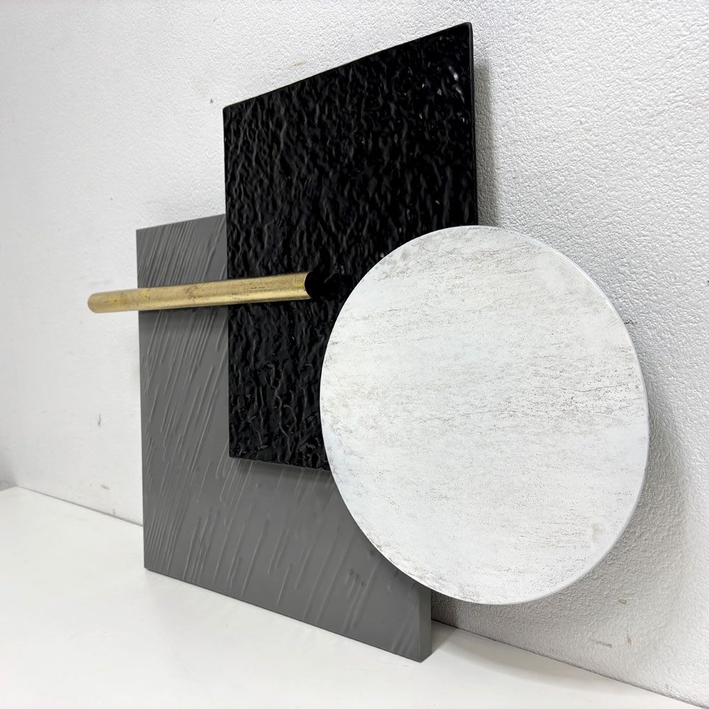 咲羅多 SAKURADA modern square mini アイアンウォールデコ 壁飾り 壁掛けインテリア W76cm  縦横展示可 ●