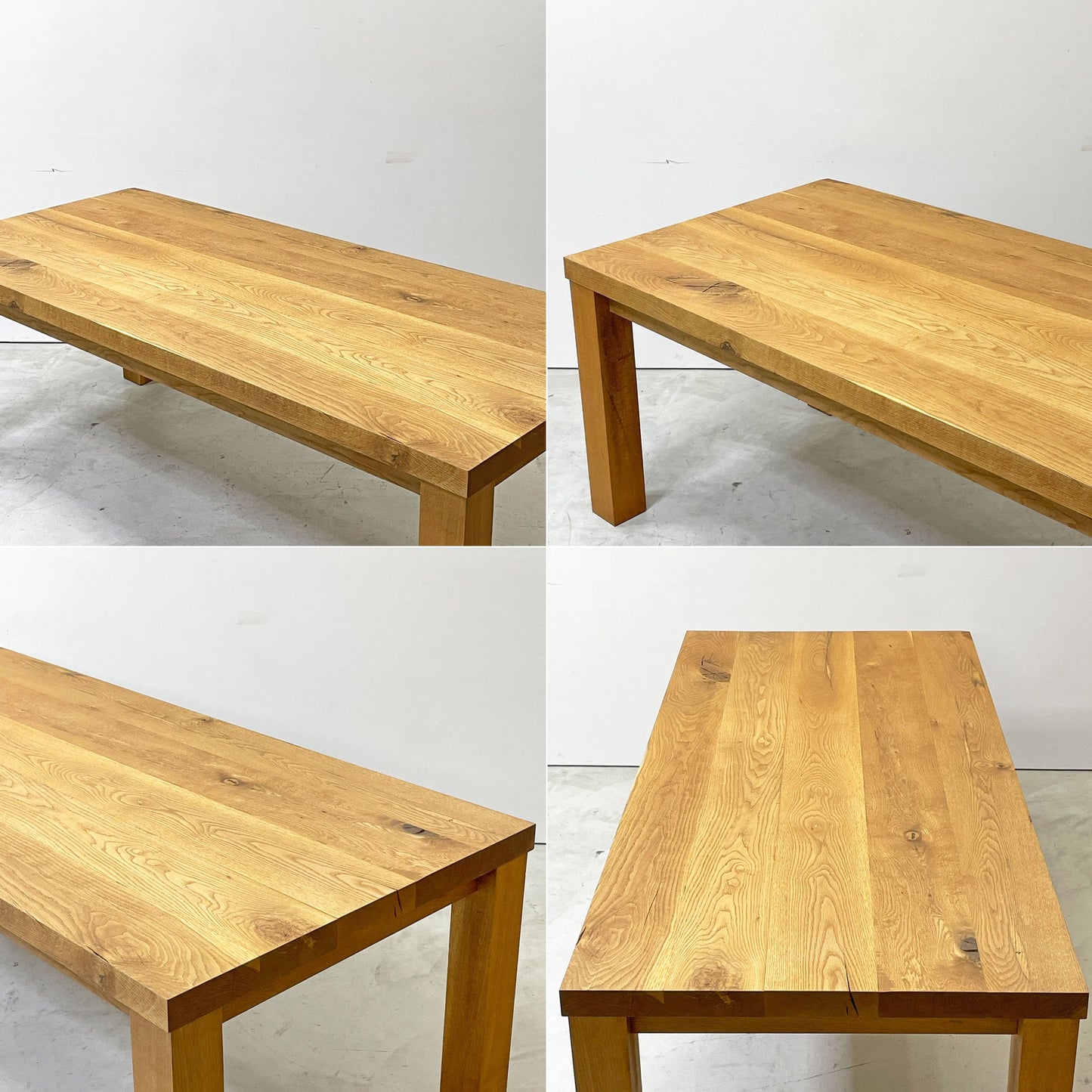 トラックファニチャー TRUCK FURNITURE OAK TABLE ダイニングテーブル ホワイトオーク無垢材 W200cm 定価約¥484,000 - ●