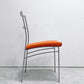 カリガリス Calligaris ダイニングチェア ファブリック スチール オレンジ系 シルバー イタリア モダンスタイル A ●