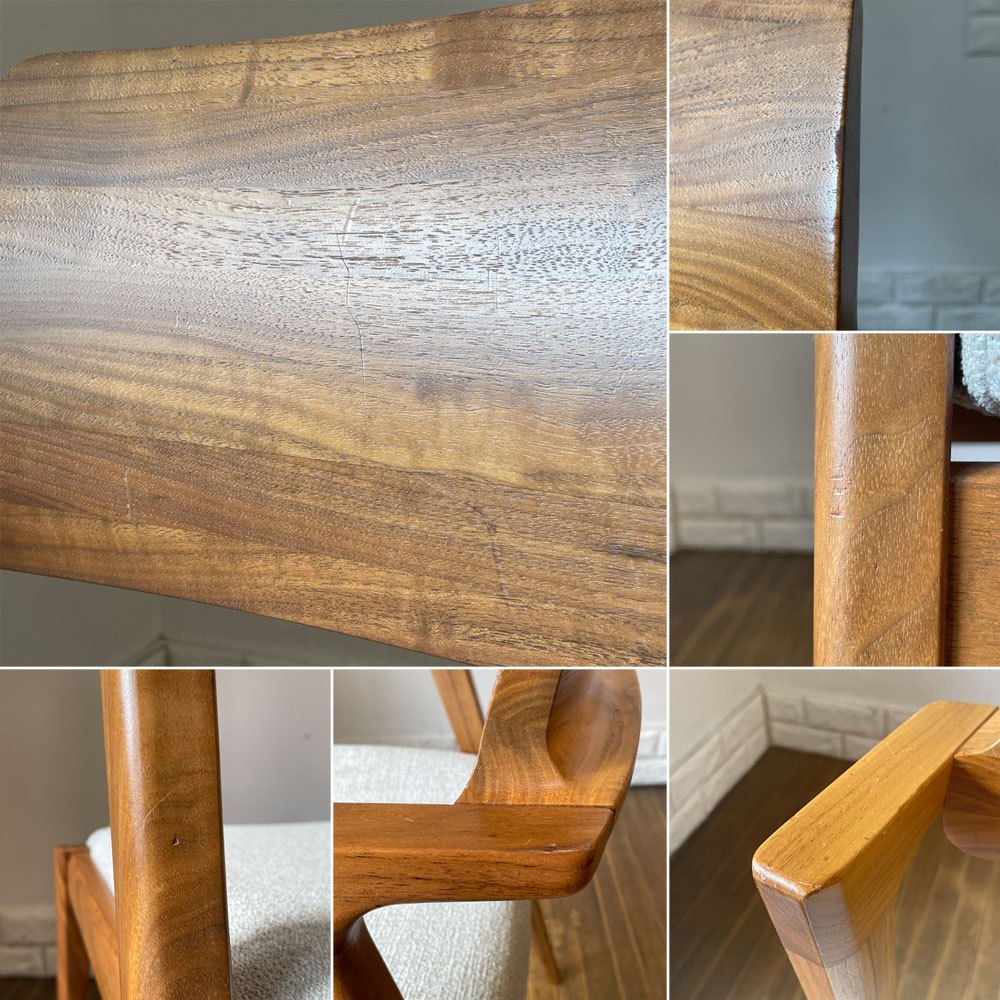 冨士ファニチア FUJI FURNITURE コティ Koti アームレスチェア ウォールナット材 カバーリング ハーフアーム 北欧スタイル ◎