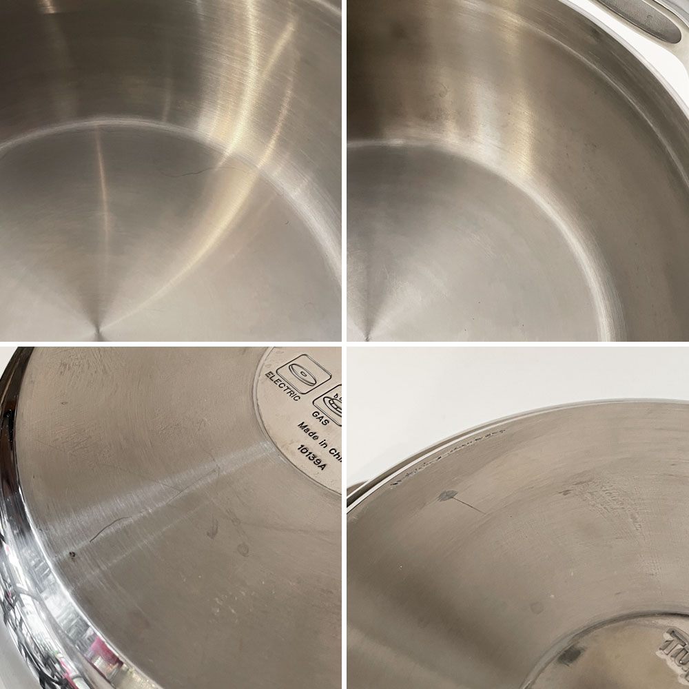 タッパーウェア Tupperware マストロクックウェア 深鍋 両手鍋 24cm 5L ステンレス多層構造 ガラス蓋付 炊飯から煮込みなど ◎