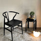 カールハンセン＆サン Carl Hansen & Son ウィッシュボーンチェア WISHBONE CHAIR CH24 Yチェア 専用チェアクッション レザー ブラック ■