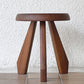 カッシーナ Cassina 523 メリベル スツール TABOURET MERIBEL アメリカンウォールナット シャルロット・ペリアン H38.5cm 定価217,800円 ◇