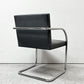 ノル ノール Knoll ブルーノ brno アームチェア チューブラー 合皮レザー グレー系カラー ミースファンデルローエ カンチレバー ●