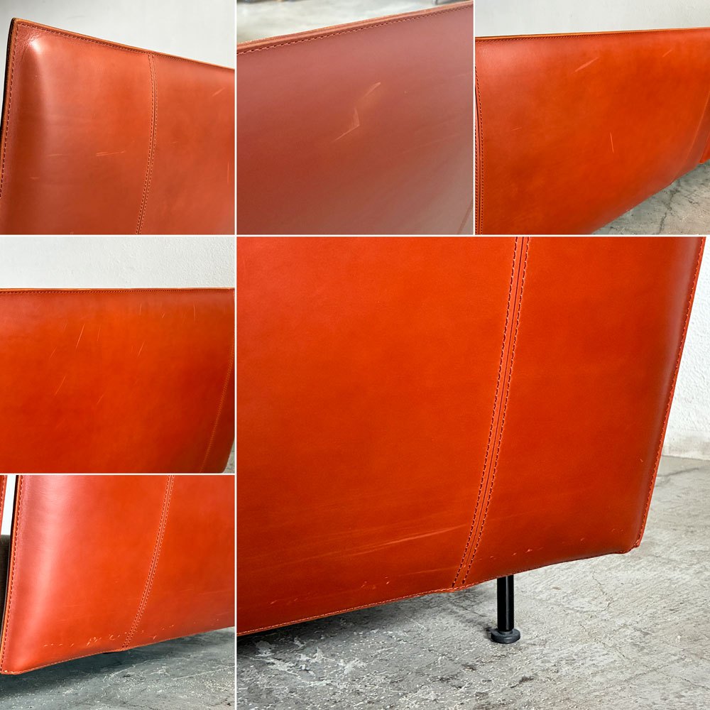 リッツウェル Rizwel ライトフィールド モデュラーソファ LIGHT FIELD MODULAR SOFA ファブリック オフホワイト系 本革 テラコッタ W248cm ラグジュアリーモダンテイスト 定価約179万円 〓