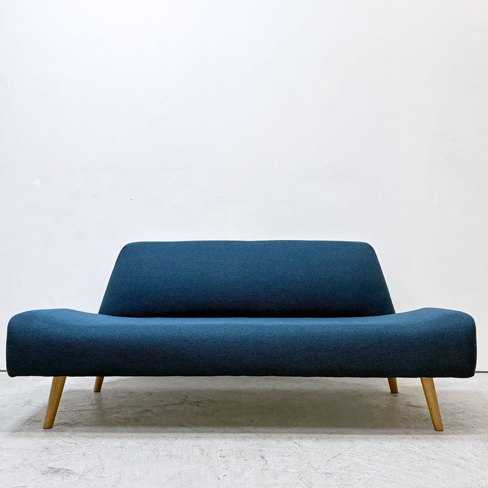 イデー IDEE アーオ ソファ AO SOFA 2シーター 2Pソファ 2人掛け ファブリック 岡嶌要 モダンデザイン ブルー 定価￥89,900- ●