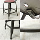 フェールトラヴァイユ FER TRAVAIL ニコルチェア NICOLLE Chair SH45cm ダイニングチェア スチール マットクリア仕上げ 別注モデル レザーパッド付 レッド インダストリアル フランス ●