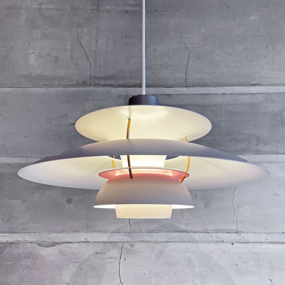 ルイスポールセン Louis Poulsen PH5 グレーグラデーション ペンダントライト ポール・ヘニングセン 北欧 デンマーク 名作照明 箱付き 新品未使用 ♪