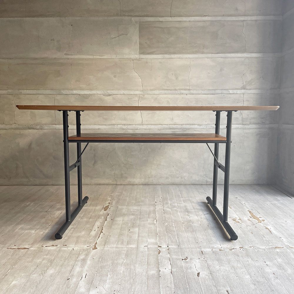 ジャーナルスタンダードファニチャー j.s.F パクストン PAXTON LD TABLE エルディーテーブル LDテーブル アッシュ材 ブラックスチール アジャスター付 定価¥44,000- ♪