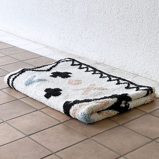 ジャーナルスタンダードファニチャー j.s.F エフィ ラグ Effie RUG 絨毯 203×149cm コットン インド製 ◇