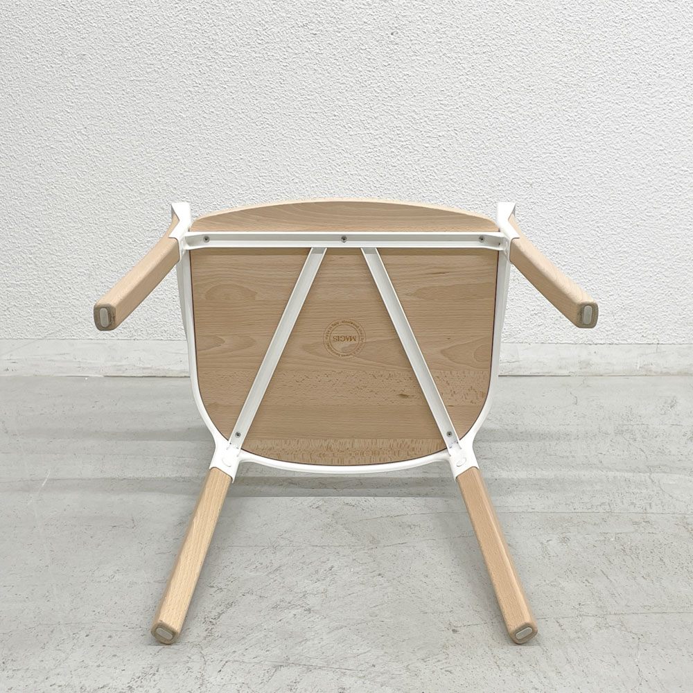 マジス MAGIS スティールウッドチェア Steelwood Chair ホワイト＆ビーチ アームチェア ロナン & エルワン・ブルレック イタリア A 〓