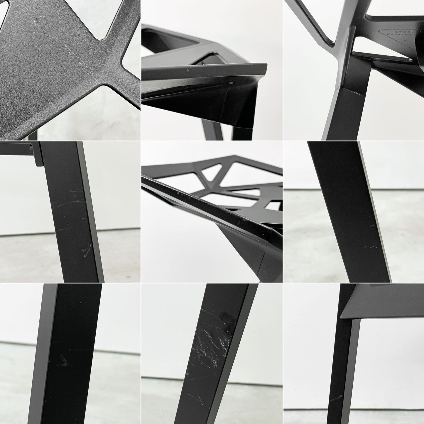 マジス MAGIS スツールワン STOOL_ONE カウンターチェア スタッキングチェア ブラック コンスタンチン・グルチッチ イタリア B ●