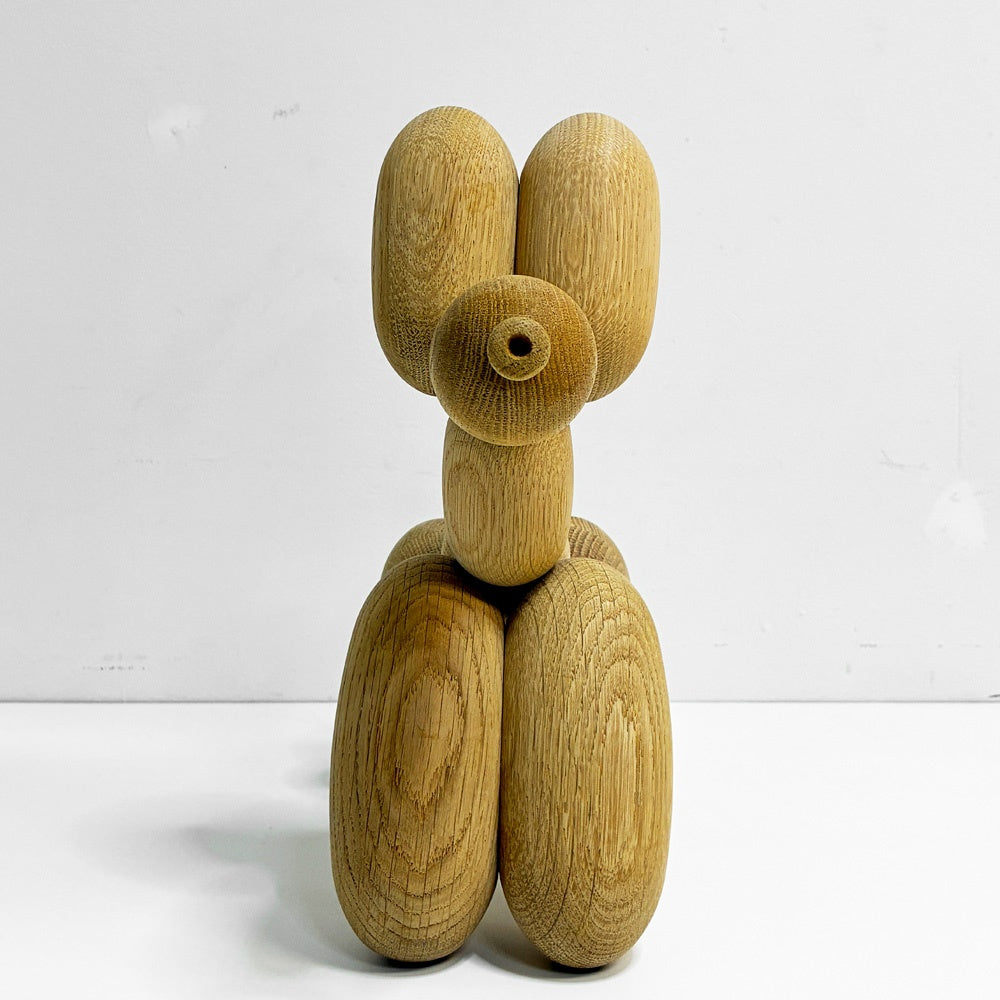 ボーイフッドBOYHOOD バルーンドッグラージ BALLON D’OG LARGE 北欧雑貨　オーク材 オブジェ アート 箱付 ●