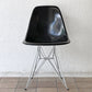 ハーマンミラー Herman Miller サイドシェルチェア 現行FRP製 ブラック エッフェルベース ジンク C&R イームズ ミッドセンチュリー ◇
