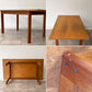 ジャパンビンテージ Japan Vintage チーク材 ワークテーブル ダイニングテーブル W150cm プライウッド クラフト 木味 古家具 ◇