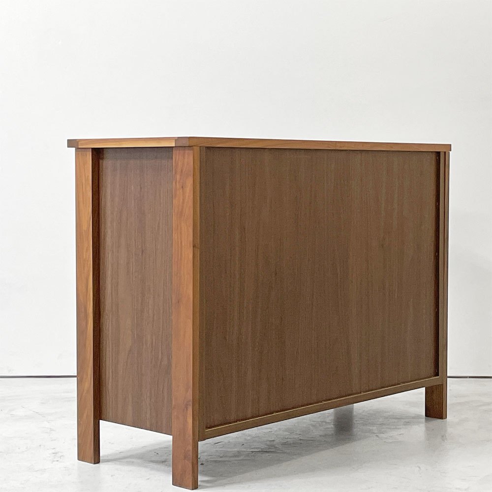 ニッポネア NIPPONAIRE コーニス KONISU コレクションチェスト ロータイプ W100cm ウォールナットカラー 真鍮ハンドル 関家具 定価￥140,800- ●