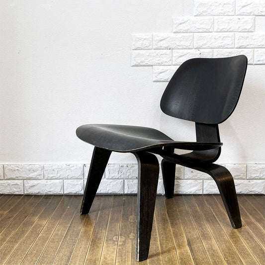 ハーマンミラー Herman Miller プライウッドラウンジチェア LCW ウッドレッグ 楕円形マウント 1950s ビンテージ C&R イームズ ミッドセンチュリー ◎