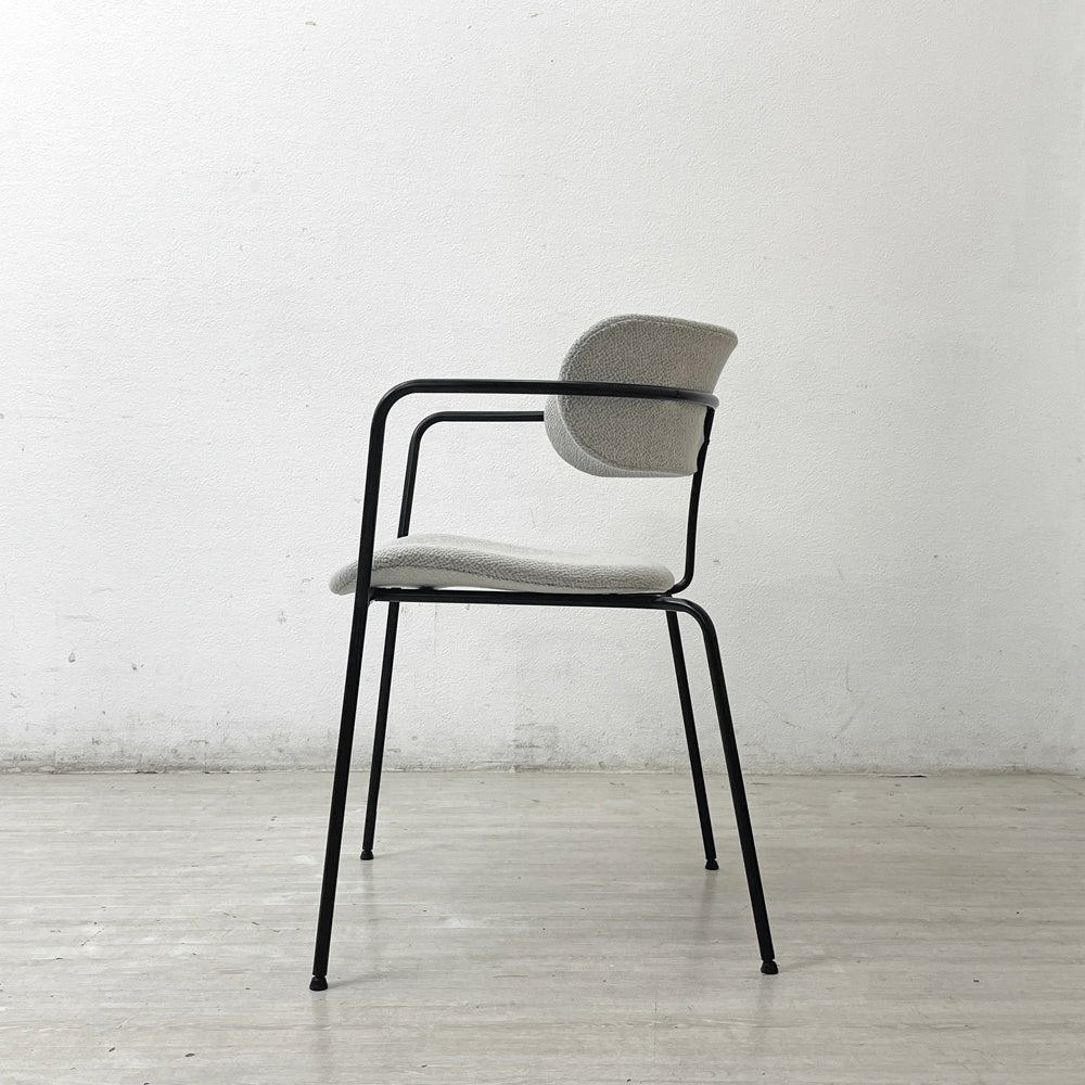 ワークプラス Work Plus ホアカチェア HOAKA CHAIR アームチェア スタッキング スチールフレーム ファブリック グレー アスプルンド取扱 B ●