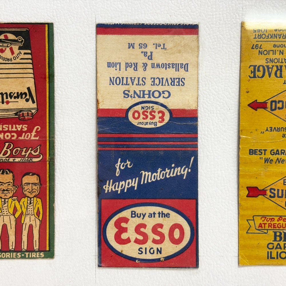 USビンテージ US Vintage マッチブック（マッチ箱）コレクション レトロ 額装品 ●