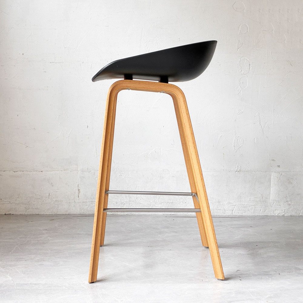 ヘイ HAY アバウトアスツール About a stool ブラック AAS32 LOW H75㎝ ハイスツール カウンターチェア 北欧モダン デンマーク 定価￥60.500- ★
