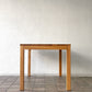 無印良品 MUJI 木製 ダイニングテーブル オーク無垢材 引き出し2杯 W140cm ナチュラルデザイン ◇