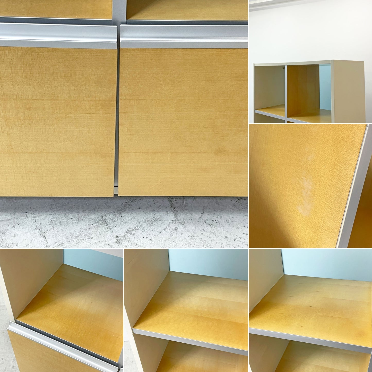 ウィルクハーン Wilkhahn ミナモ Minamo ファイリングシェルフ Filing Shelf ビーチ材 アルミフレーム アクリルパネル 2ドロワー 2列4段 コクヨ取扱い ●