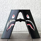 アベイシングエイプ × ルカーノ BAPE × LUCANO A BATHING APE SHARK 1STEP 脚立 踏み台 定価52,800円 箱付 未使用品◇