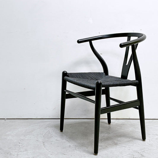 カールハンセン＆サン Carl Hansen & Son CH24 Yチェア ブラックラッカー×ブラックペーパーコード ビーチ材 ハンス・J・ウェグナー デンマーク 北欧家具 日本仕様サイズ C ●