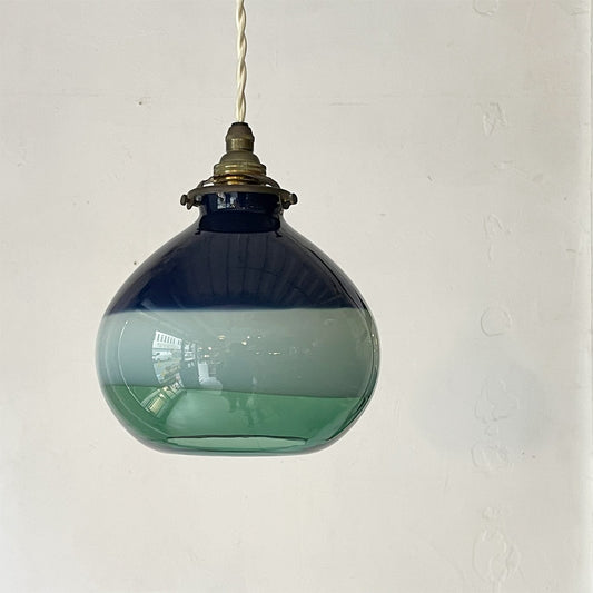 スタジオプレパ STUDIO PREPA ブロウランプ Blow Lamp 3色 ペンダントライト ネイビー×クリーム×グリーン 吹きガラス ★