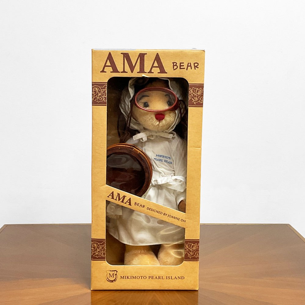 ミキモト MIKIMOTO アマベアー AMA BEAR テディベア 海女さんクマ 人形 鑑賞用 Joanne Oh 箱付 参考定価￥25,000- ●
