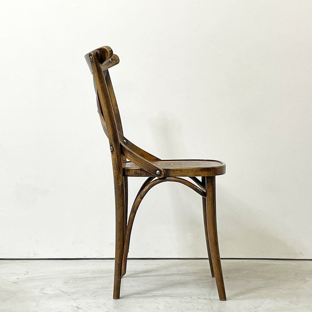 トン TON クロスバック ベントウッドチェア CrossBack Bentwood chair ダイニングチェア 曲木椅子 ビーチ材 チェコ製 ●