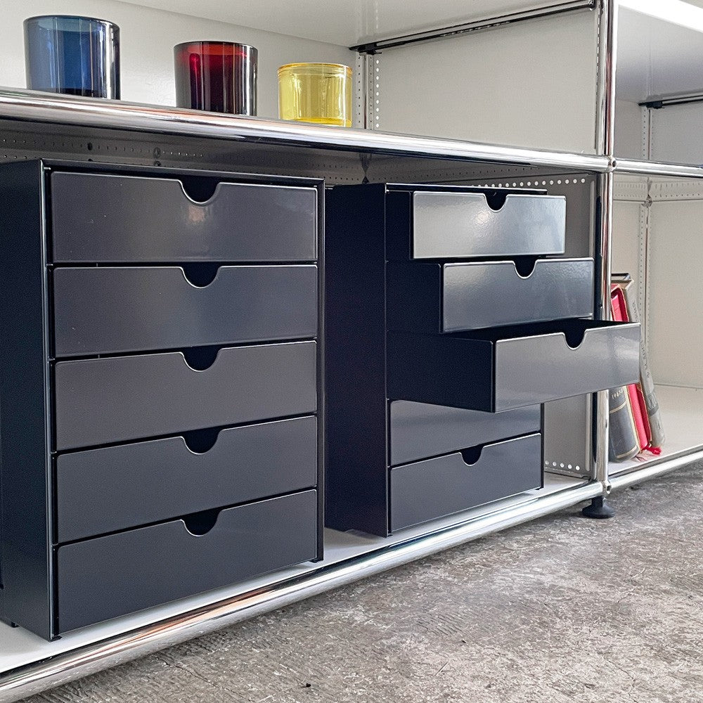 ユーエスエムハラー USM Haller モジュラーファニチャー Modular Furniture ハラーシステム イノス inos レターケース ５段 B ■
