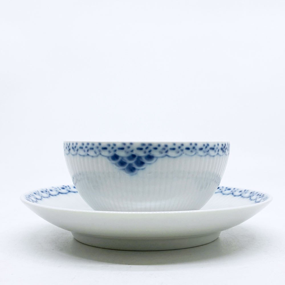 ロイヤルコペンハーゲン ROYAL COPENHAGEN プリンセス ティーカップ&ソーサー 220ml C&S デンマーク 北欧食器 A ●