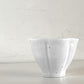 境知子 白釉輪花茶杯 湯呑 ぐい呑み 猪口 カップ 白磁 Φ8.5cm 陶芸家 現代作家 A ■
