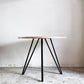 かなでもの KANADEMONO ザ・カフェテーブル THE CAFE TABLE ラバーウッド ラウンド Φ90cm スチール ナチュラル × ブラック ■