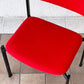 アスコ ASKO キキチェア KIKI CHAIR ダイニングチェア スチール ファブリック レッド イルマリ・タピオヴァーラ フィンランド 北欧家具 ビンテージ ◇