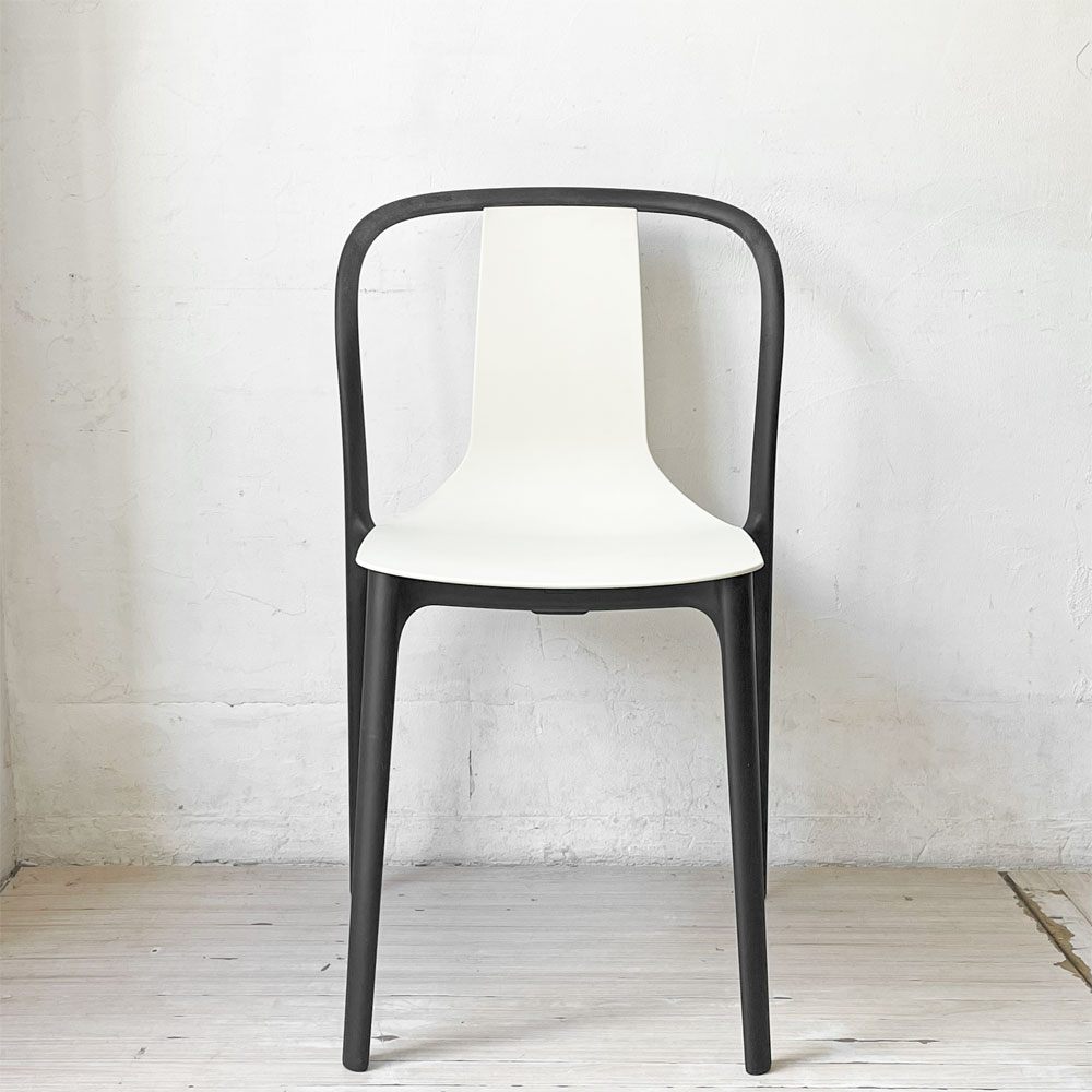 ヴィトラ Vitra ベルヴィルチェア Belleville Chair ダイニングチェア スタッキングチェア クリーム ロナン & エルワン・ブルレック A ★