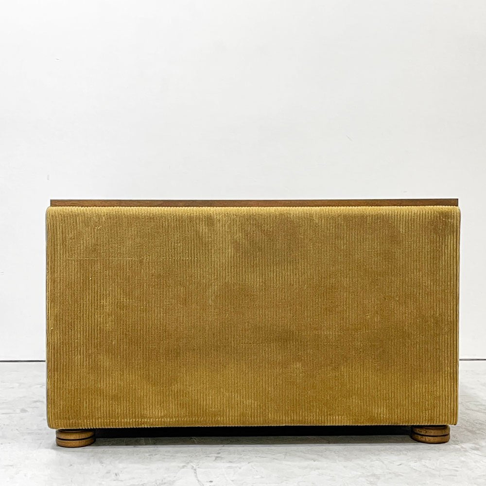 トラックファニチャー TRUCK FURNITURE HNSOFA コーナーテーブル ナラ材 無垢材 F-21 グリーンコーデュロイ 定価￥476,740- ●