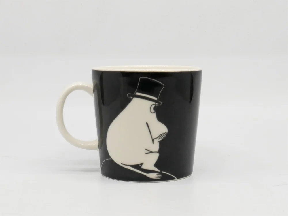 アラビア ARABIA ムーミン Moomin マグカップ ムーミンパパ ブラック 2013年 廃番 フィンランド 北欧食器 ●