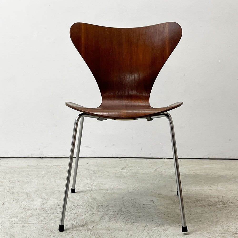 フリッツハンセン Fritz Hansen セブンチェア チーク材 アルネ・ヤコブセン ビンテージ 北欧家具 デンマーク ●