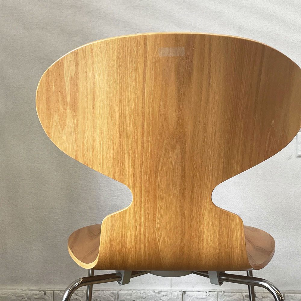 フリッツハンセン Fritz Hansen アントチェア ANT CHAIR アリンコチェア エルム材 4本脚 アルネ・ヤコブセン デンマーク 北欧家具 A ◎