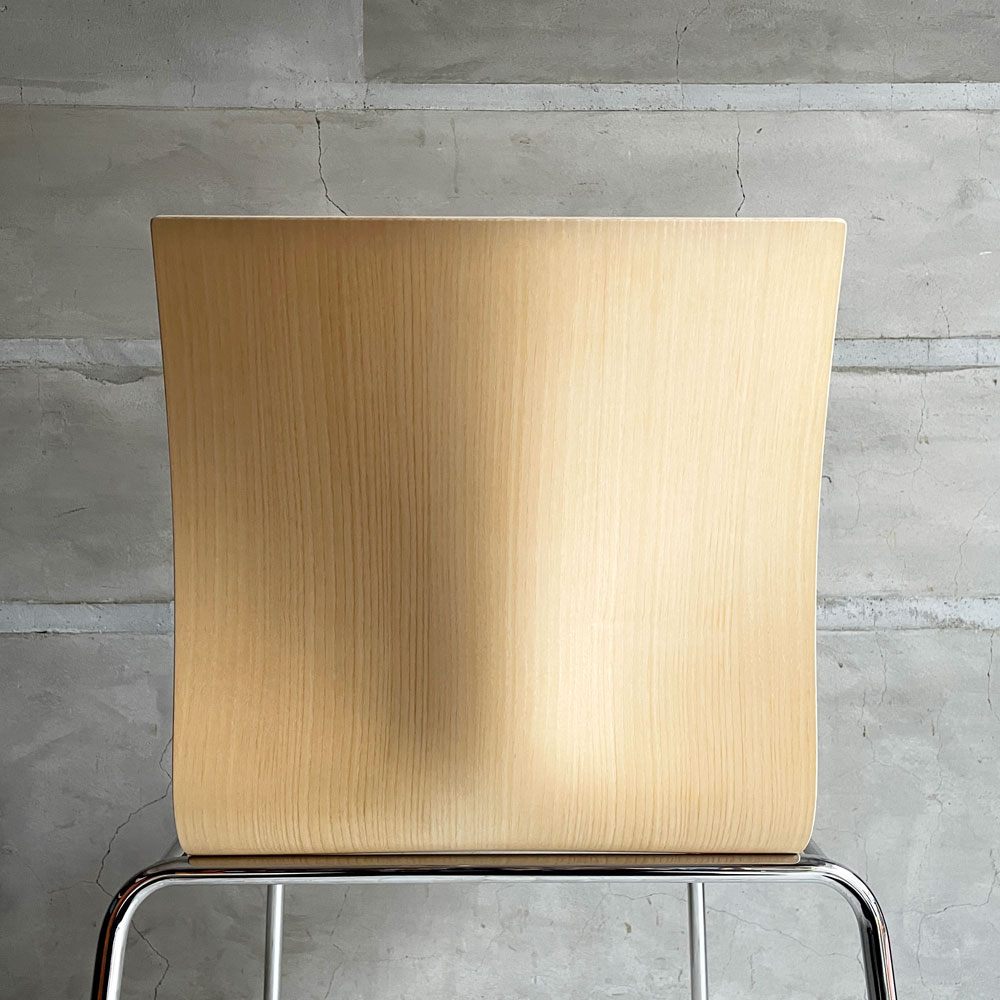 エンゲルブレヒト Engelbrechts チャリックチェア CHAIRIK Chair 101 ダイニングチェア スタッキング 4本脚 アッシュ プライウッド スチール デンマーク 未使用品 定価63,800円 ♪