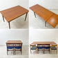 デンマークビンテージ Danish Vintage エクステンション EX ダイニングテーブル W120-212cm チーク材 伸長式 ドローリーフ式 北欧家具 ●