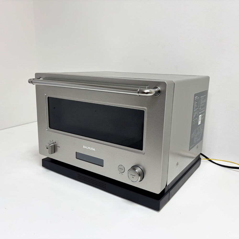 バルミューダ BALMUDA ザ・レンジ The Range K09A-SU 電子レンジ オーブンレンジ 800W ステンレス 2024年製 高年式 取扱説明書付 ●