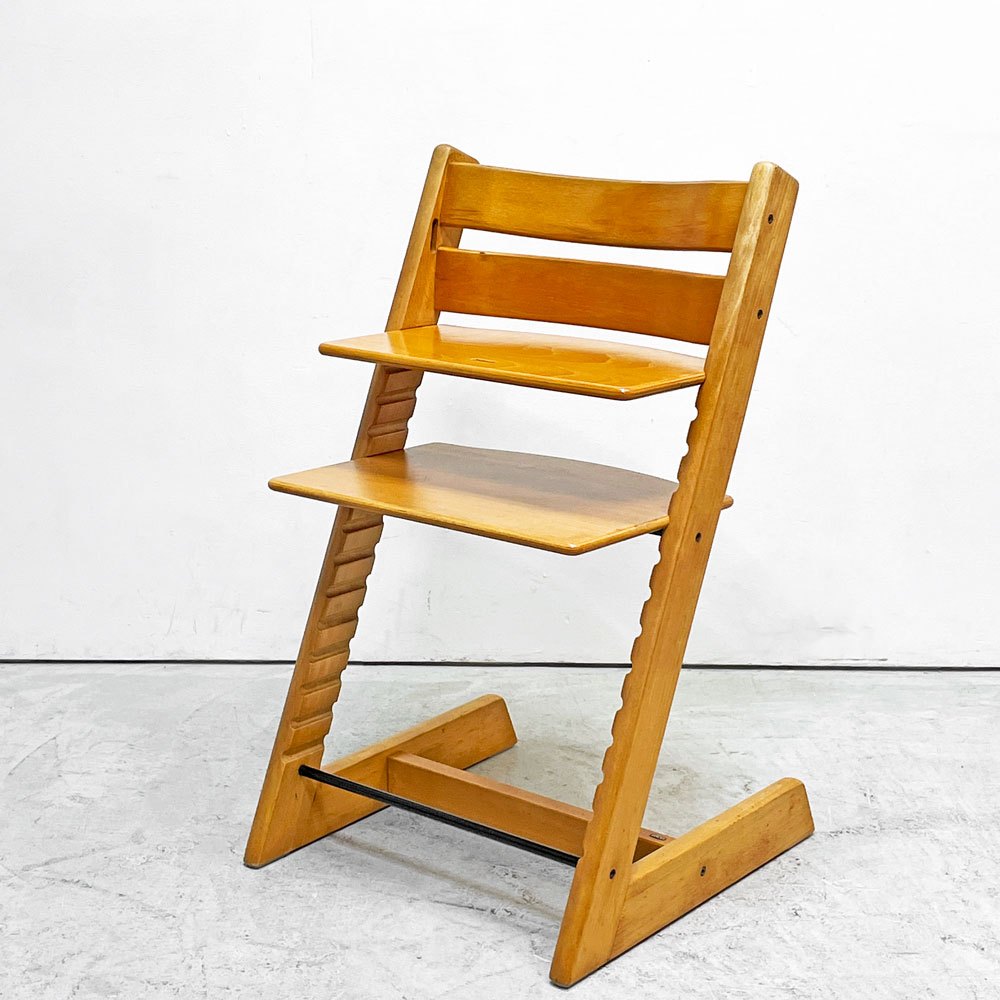 ストッケ STOKKE トリップトラップ TRIPP TRAPP ベビーチェア キッズチェア S/N無し ノルウェー 北欧家具 ナチュラル A ●