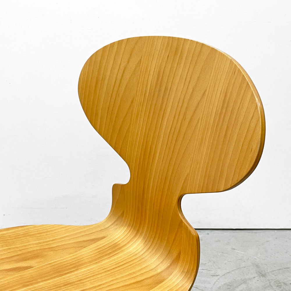 フリッツハンセン Fritz Hansen アントチェア 4本脚 ナチュラルビーチ ラッカー アルネ・ヤコブセン 北欧家具 J ●