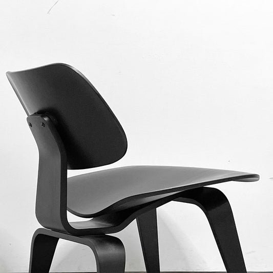 ハーマンミラー Herman Miller イームズ プライウッドチェア LCW エボニー ウッドレッグ C&R イームズ ミッドセンチュリー ●