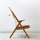 Sørn Horn + Niels Roth Andersen ラケットチェア Racquet Chair チェリー材 Helge Vestergaard Jensen デンマーク 北欧ビンテージ家具 ●