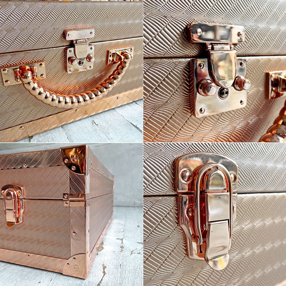 バルス東京 BALS トラベルトランク Travel Trunk Lサイズ コッパーカラー テーブル オブジェ 鍵付き 森田恭通 廃番希少♪