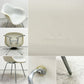 ハーマンミラー Herman Miller アームシェルチェア 2nd ビンテージ FRP製 PVCレザー グレー Hベース C&R イームズ ミッドセンチュリー ●